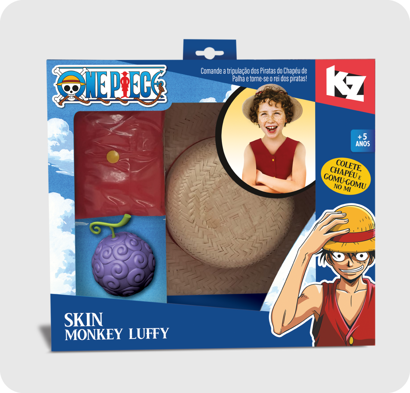 Kit Pins Monkey D. Luffy - One Piece Zonacriativa